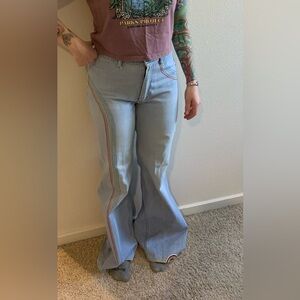 Vintage rainbow jeans
